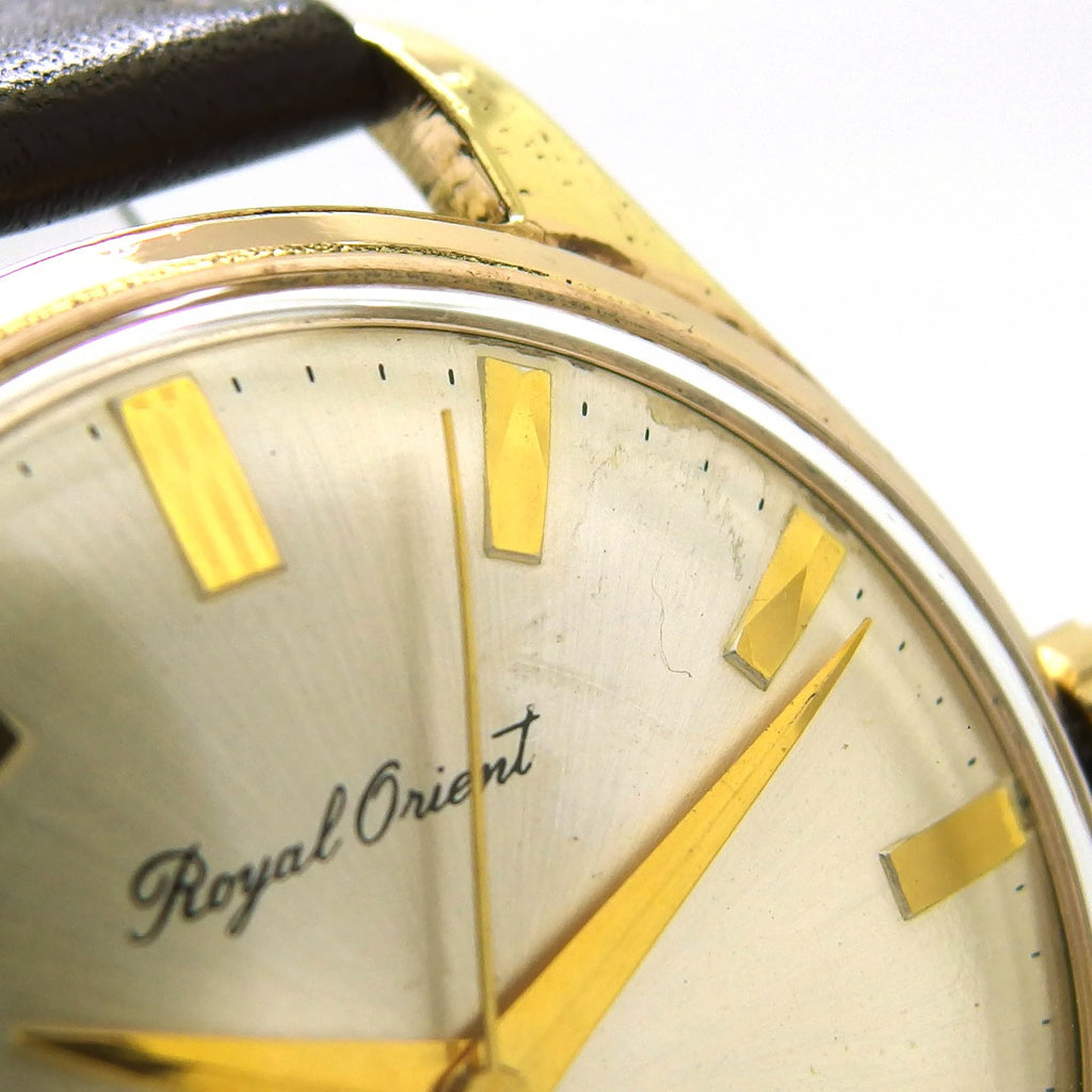 ロイヤルオリエント シャワープルーフ T92027 金メッキ/ステンレス 19石 手巻 OH済 1960年代