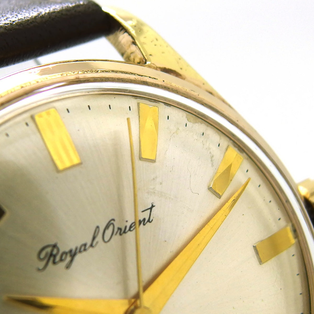 ロイヤルオリエント シャワープルーフ T92027 金メッキ/ステンレス 19石 手巻 OH済 1960年代