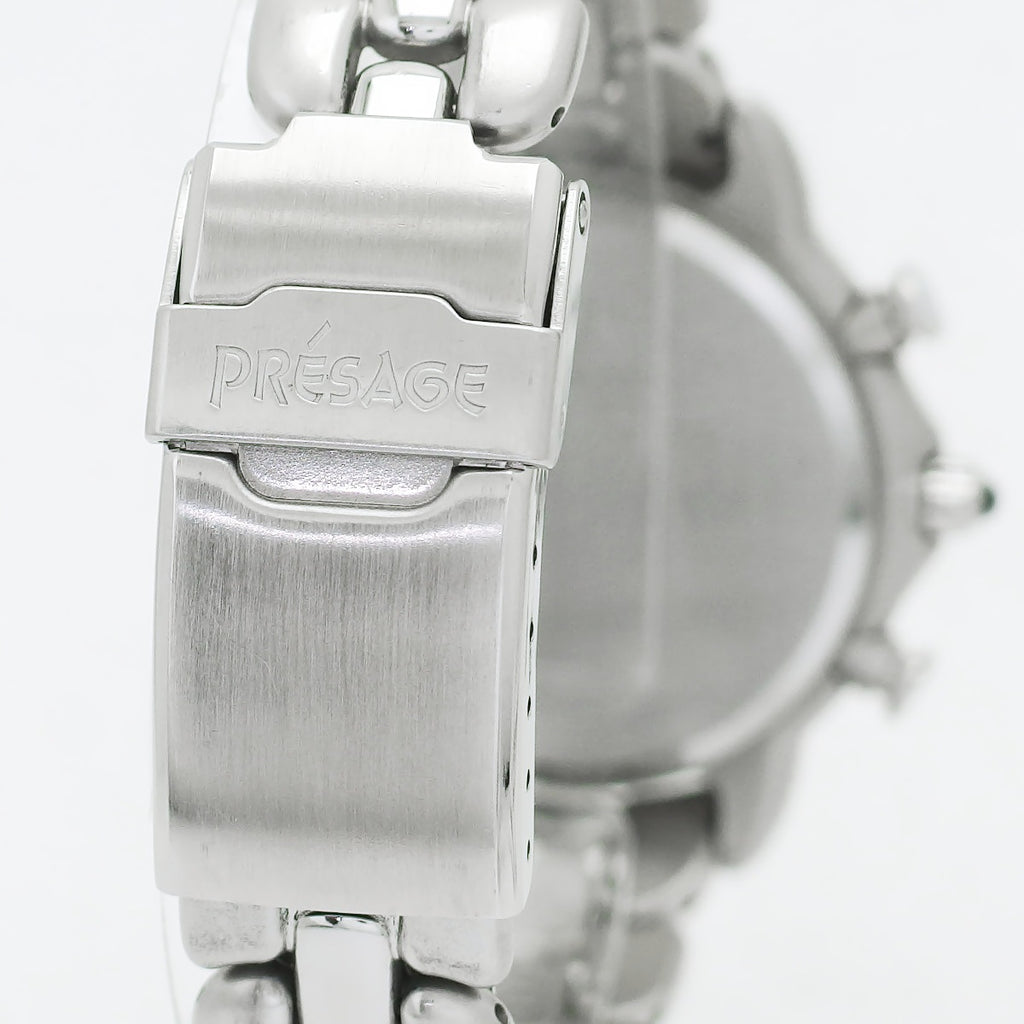 セイコー プレザージュ パーペチュアルカレンダー 6M13-7000 クオーツ 取扱説明書付き USED Seiko