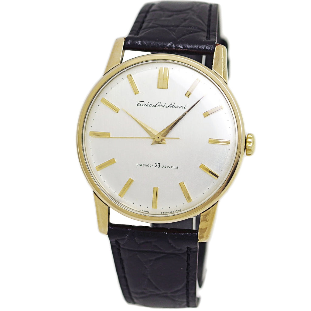 セイコー ロードマーベル 5740-1990 金張り 23石 Cal.5740A 手巻 OH済 昭和40年/1965年製 Seiko