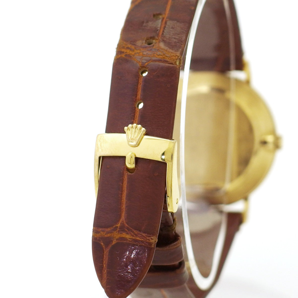 ロレックス チェリーニ メンズ Ref.4112 18金無垢 純正尾錠 Cal.1601 19石 手巻 OH済 1975年製 Rolex