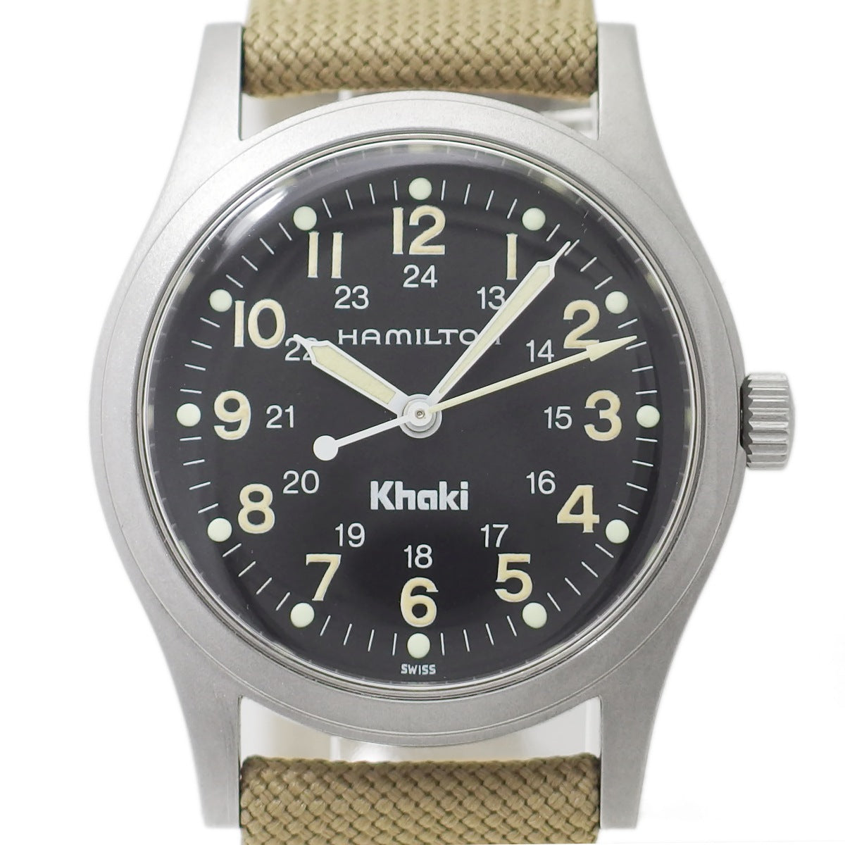 ハミルトン カーキ 9415A 33mm ブラック文字盤 Cal.2801-2 17石 手巻 1990年代 OH済 USED Hamilton