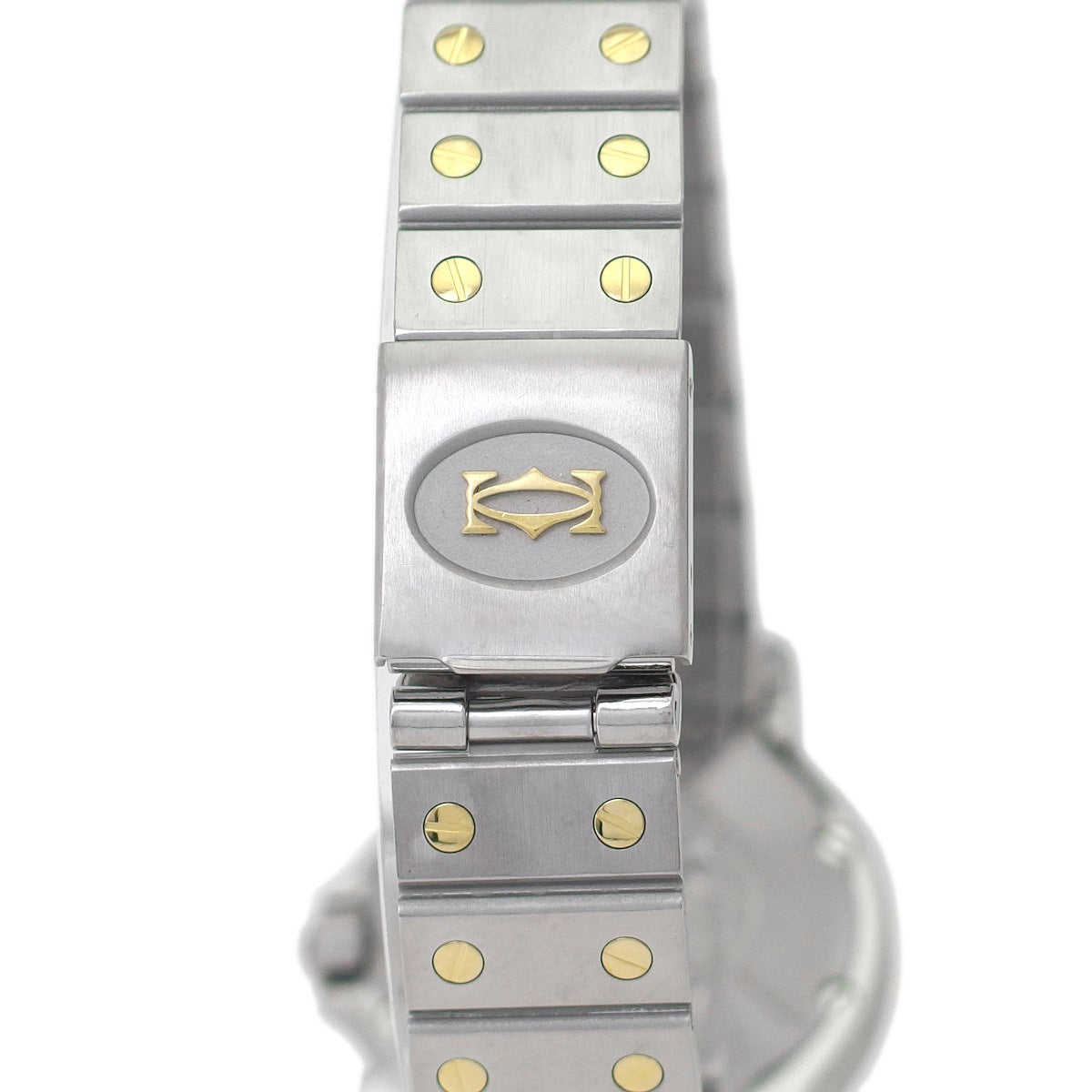 カルティエ サントス オクタゴン LM 30mm Ref.2966 コンビ 自動巻き 国際永久保証書付き コンプリートサービス済 1982年購入品