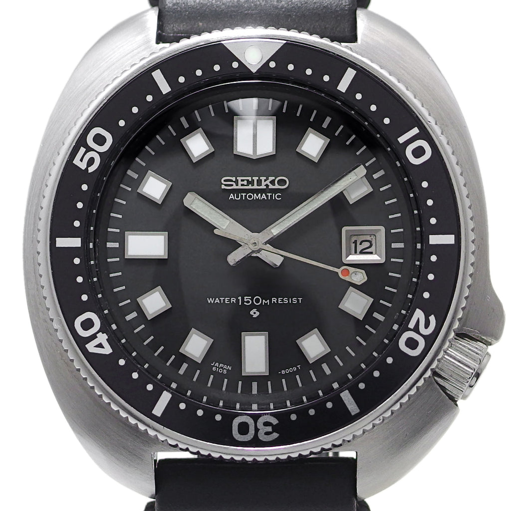 セイコー セカンドダイバー 150m 6105-8110 新品ガラス 自動巻 OH済 1973年／昭和48年製 Seiko