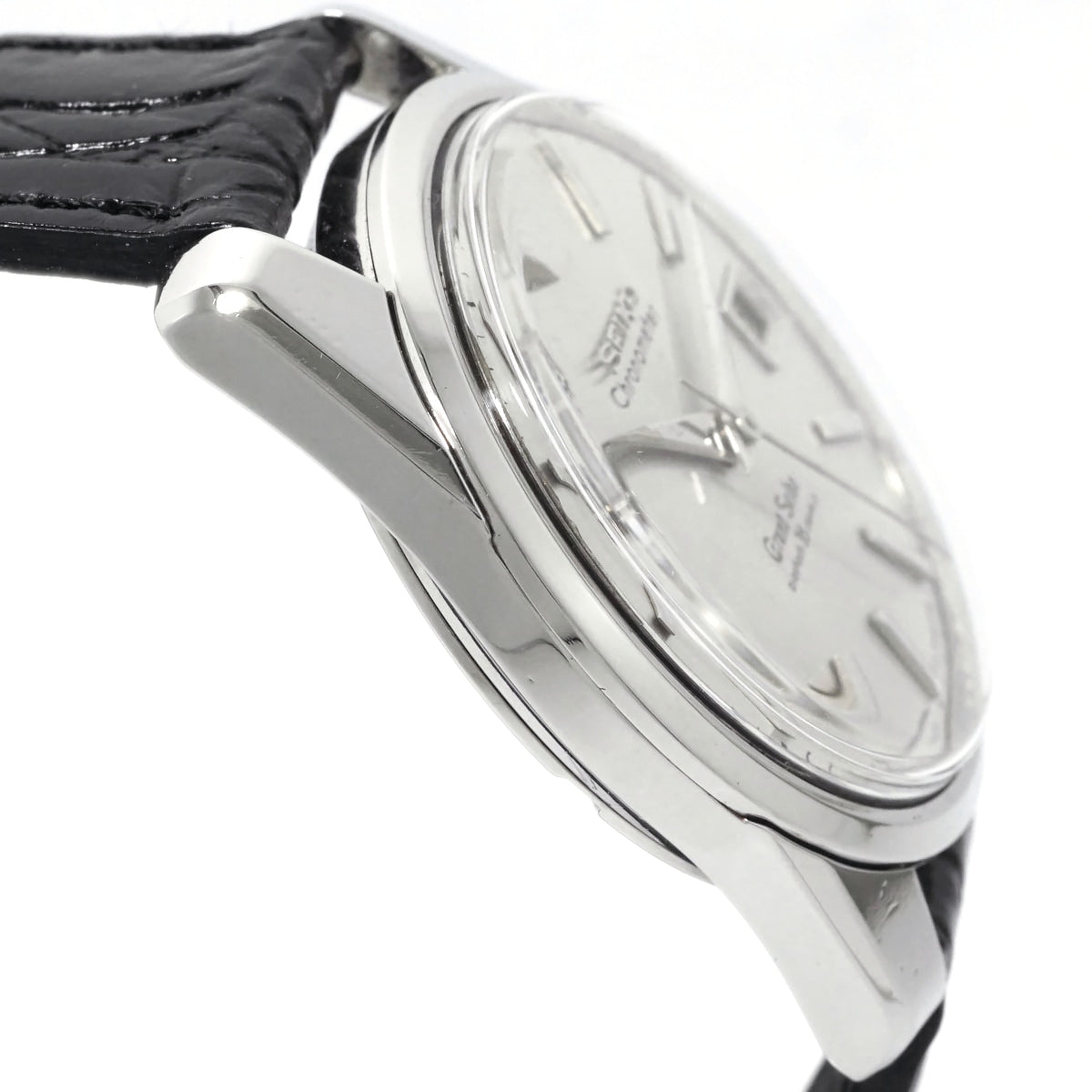 グランドセイコー セカンドモデル 5722-9990 文字盤リダン W SEIKOリューズ ライオンメダリオン 手巻 OH済 昭和40年/1965年製 Seiko
