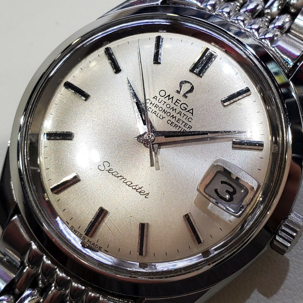 オメガ シーマスター クロノメーター 168.024 純正ブレス Cal.564 自動巻 OH済 1970年製
