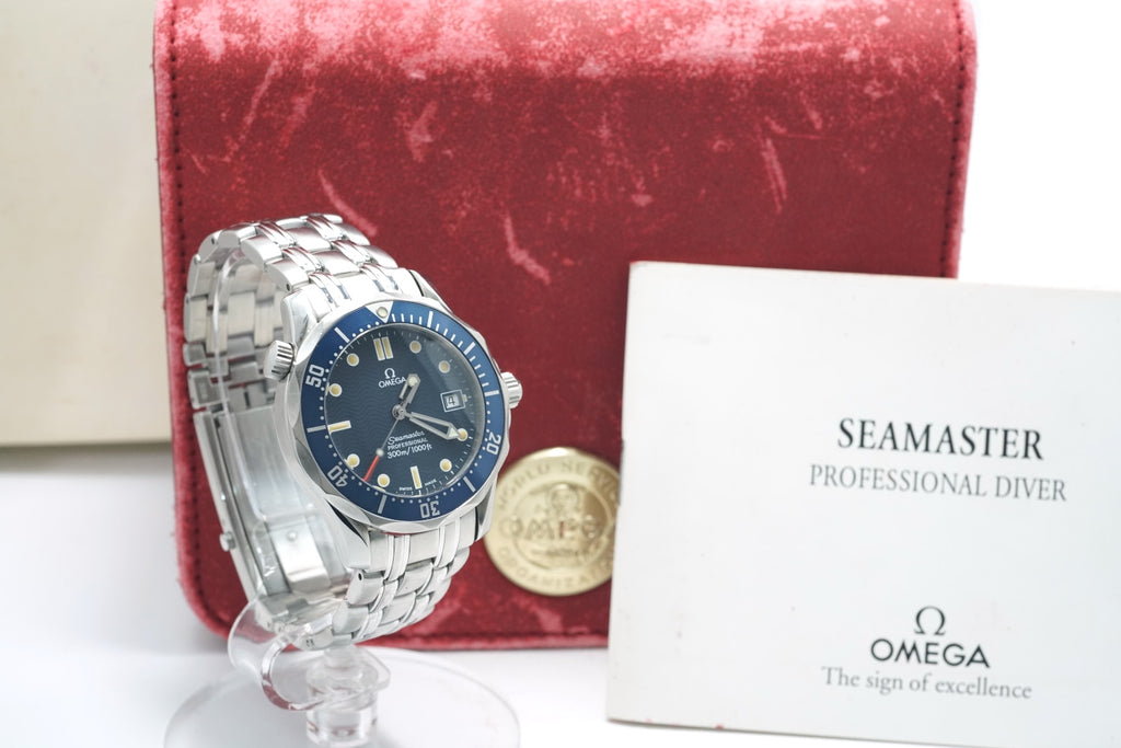 オメガ シーマスター プロフェッショナル 300m 2561.80 青 ミドルサイズ 36mm クオーツ 1995年製 USED Omega