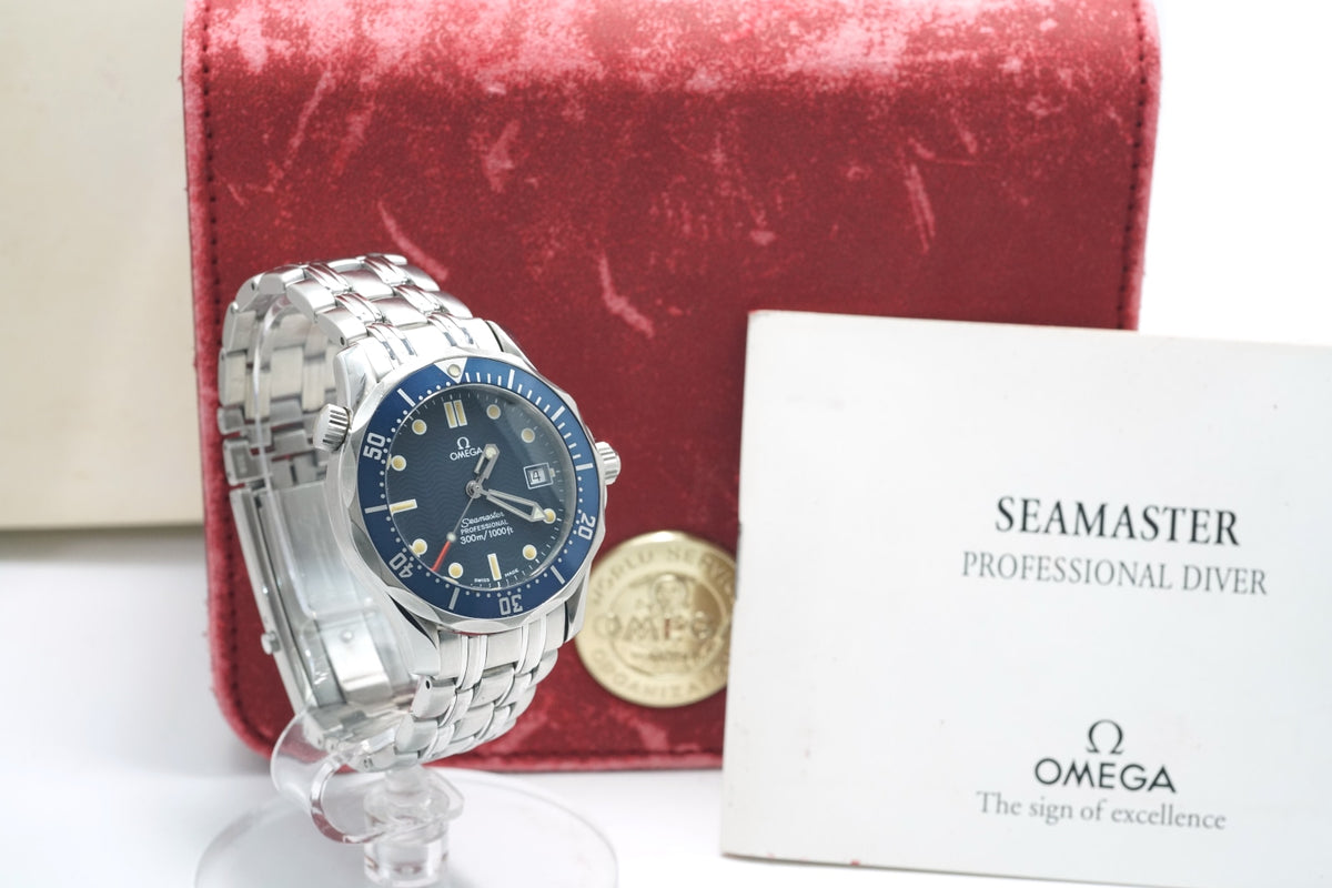 オメガ シーマスター プロフェッショナル 300m 2561.80 青 ミドルサイズ 36mm クオーツ 1995年製 USED Omega