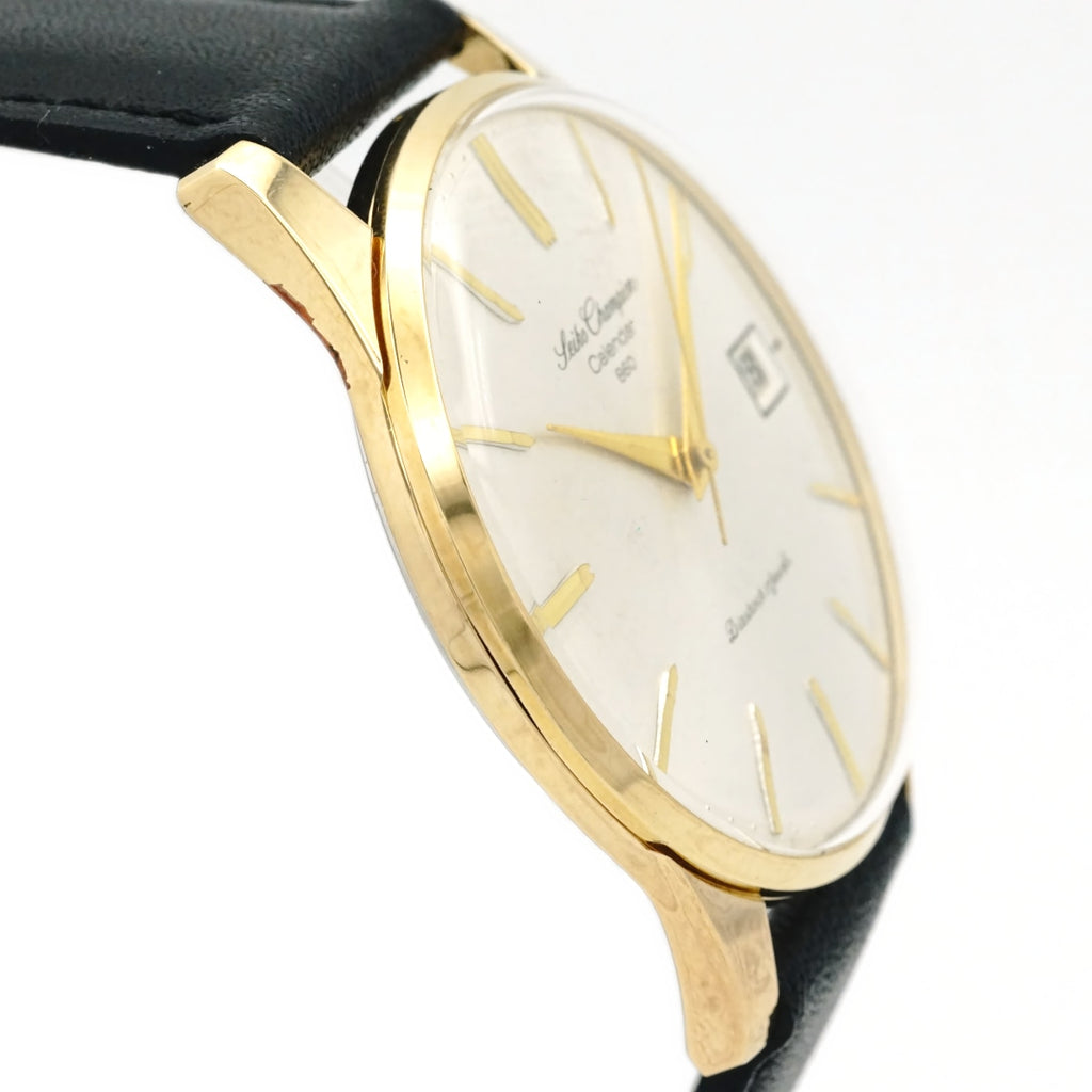 セイコー チャンピオン カレンダー860 J15017 金メッキ 17石 Cal.860 手巻 OH済 昭和38年/1963年製 Seiko