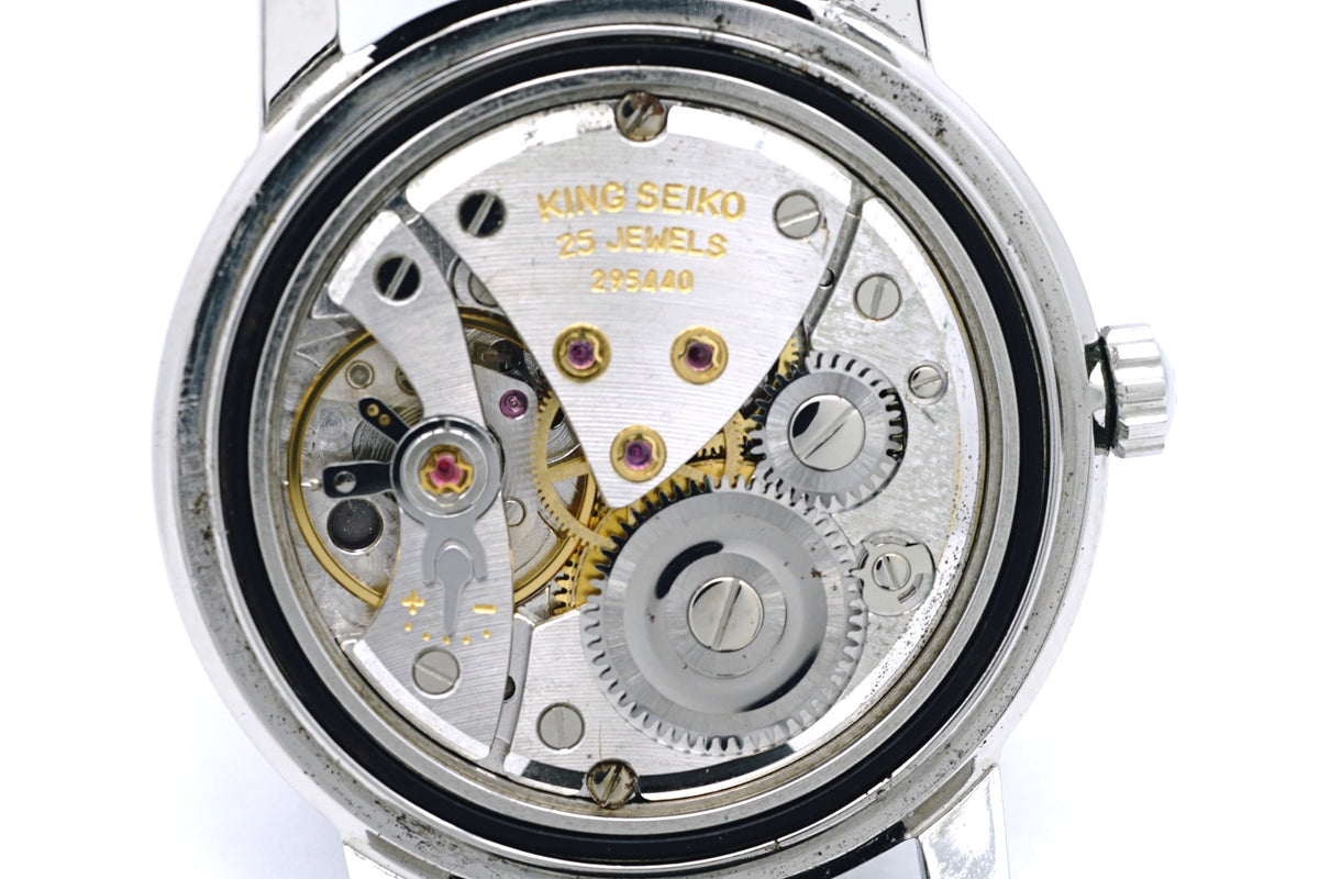 キングセイコー J14102E 1st ステンレス製 純正リューズ 25石 手巻 OH済 昭和38年/1963年製 Seiko