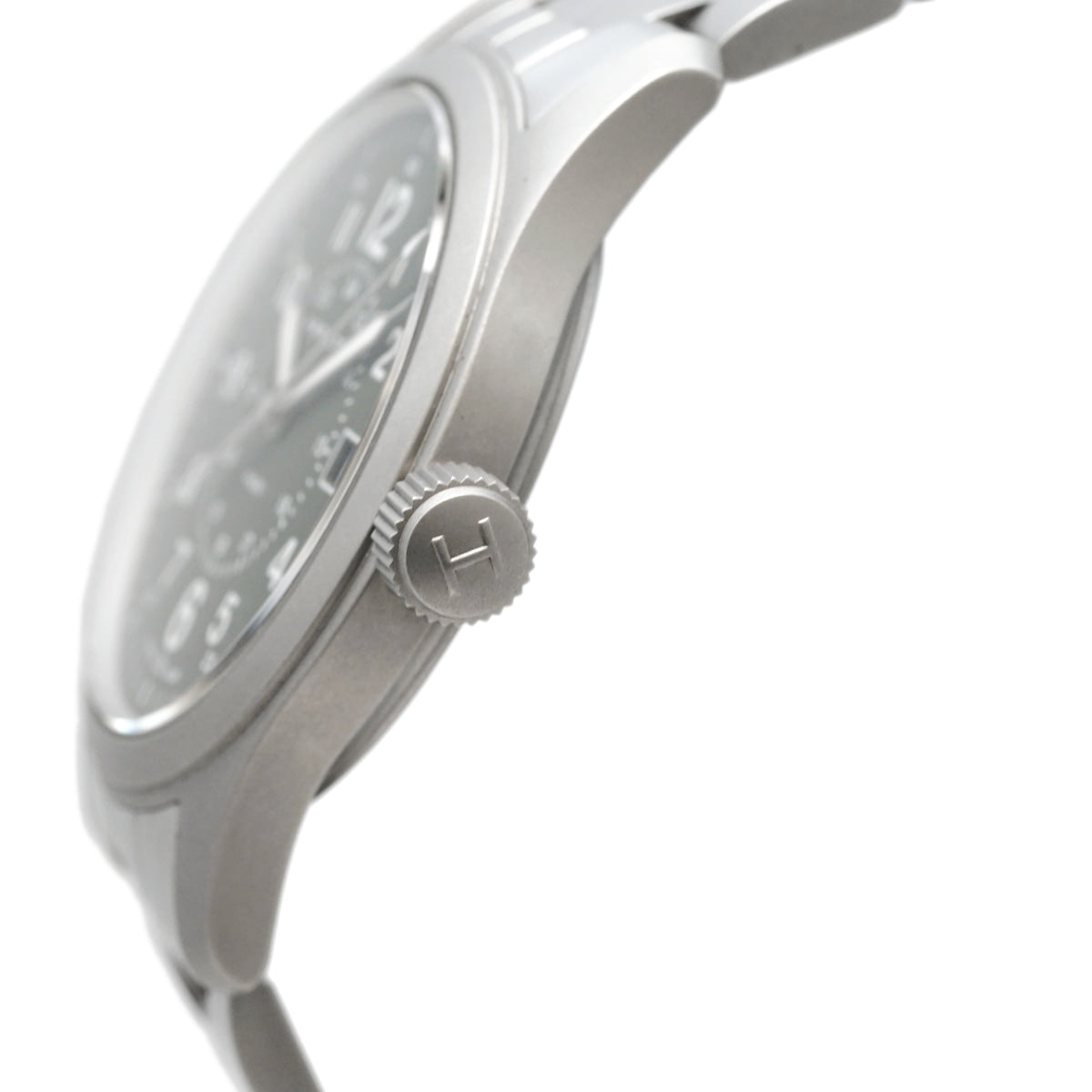 ハミルトン カーキ 38mm H68201163 グリーン文字盤 純正ブレス クオーツ 2023購入品 USED Hamilton