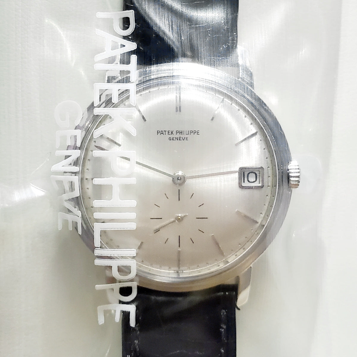Patek Philippe Calatrava Ref.3445 18KWG Manufacturer Complete Service, Unopened Cal.27-460M Automatic, Overhauled, 1960s Patek Philippe