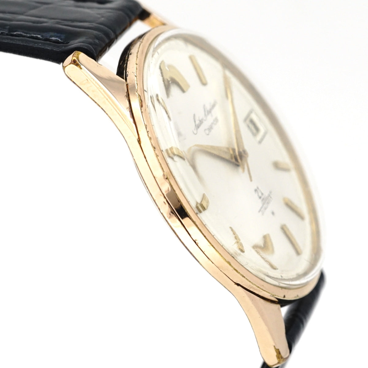 セイコー スカイライナーカレンダー J15019 金メッキ Cal.956 21石 手巻 OH済 昭和39年/1964年製 Seiko