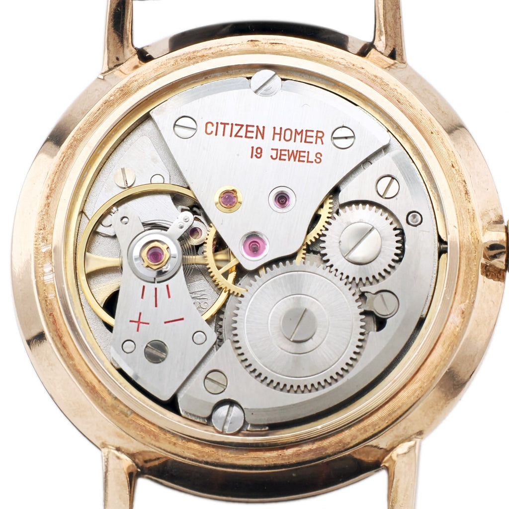 シチズン ホーマー H0150801 金メッキ 19石 手巻 OH済 昭和38年/1963年製 Citizen