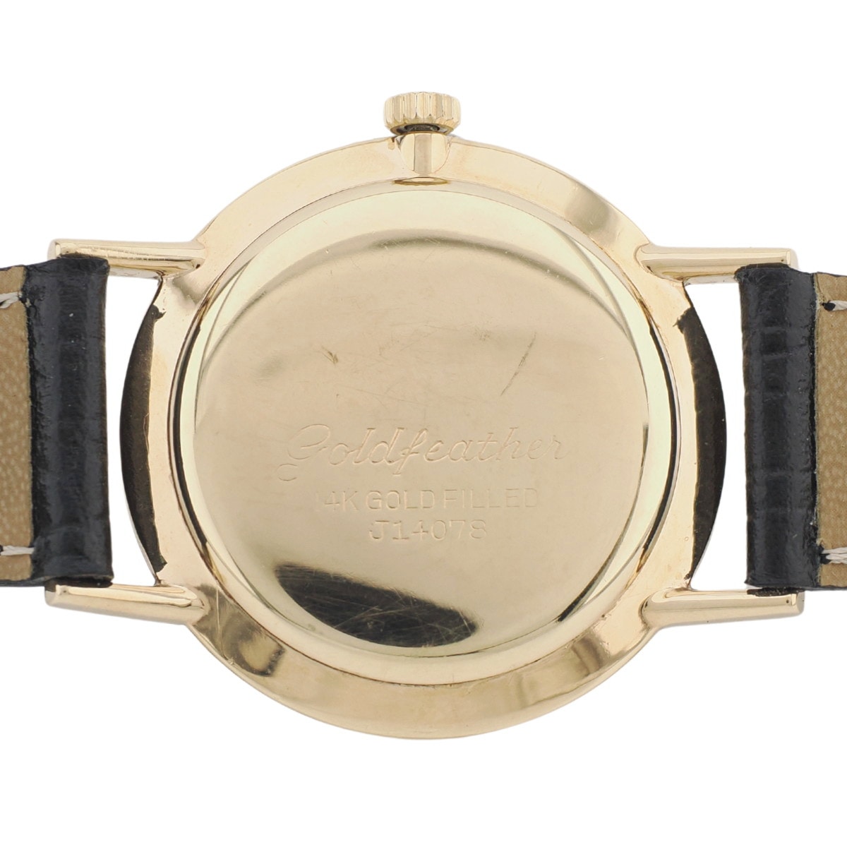セイコー ゴールドフェザー J14078 14金張り 箱付き 25石 手巻 OH済 昭和35年/1960年製 Seiko