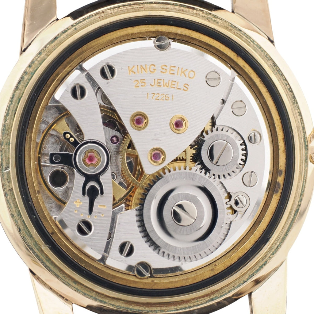 キングセイコー 1st後期 15034 AD文字盤 14金張り 25石 手巻 OH済 昭和37年/1962年製 Seiko