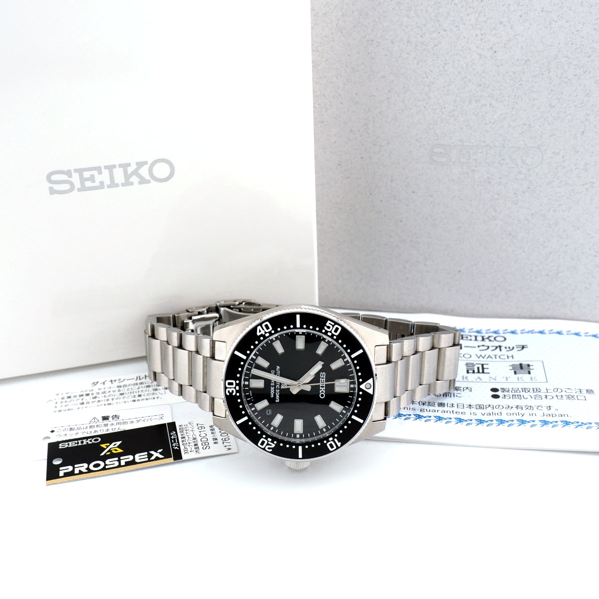 セイコー プロスペックス ダイバースキューバ 300m SBDC197 ブラック文字盤 6R55-00G0 自動巻 2024年製 USED Seiko