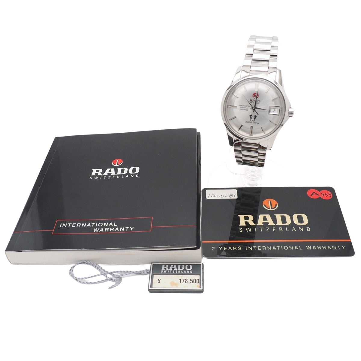 ラドー ゴールデンホース クロノメーター R84834123 復刻モデル 658.3834.4 ETA2824-2 自動巻 2008年 USED Rado