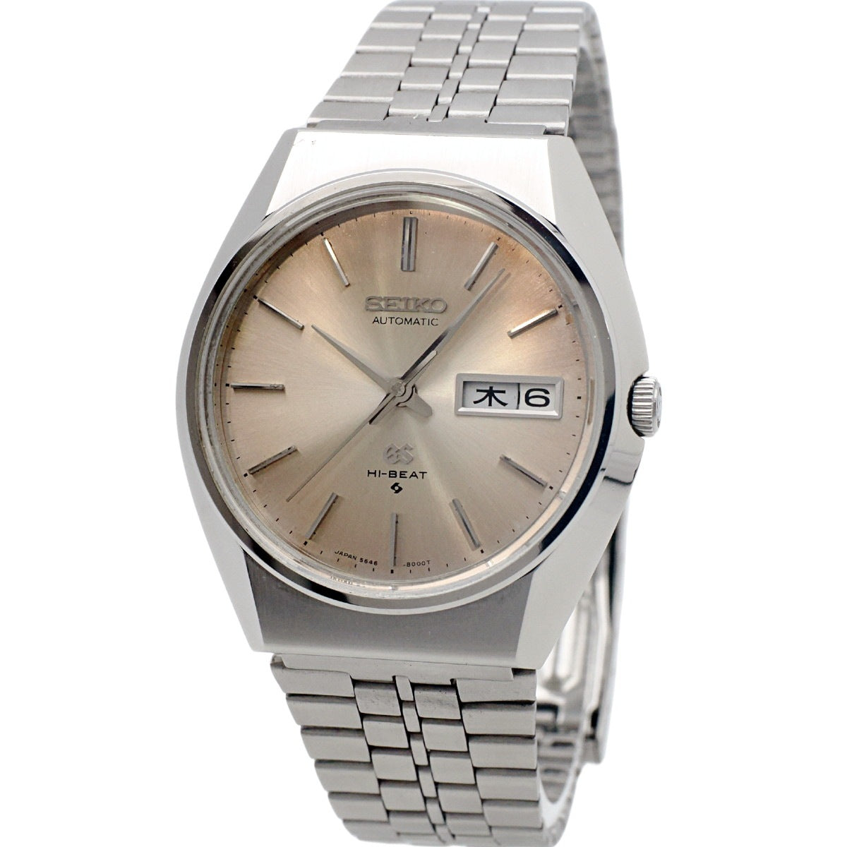 グランドセイコー 5646-8000 SEIKOブレスレット ベゼル/ガラス新品 自動巻 OH済 昭和46年/1971年製 GrandSeiko