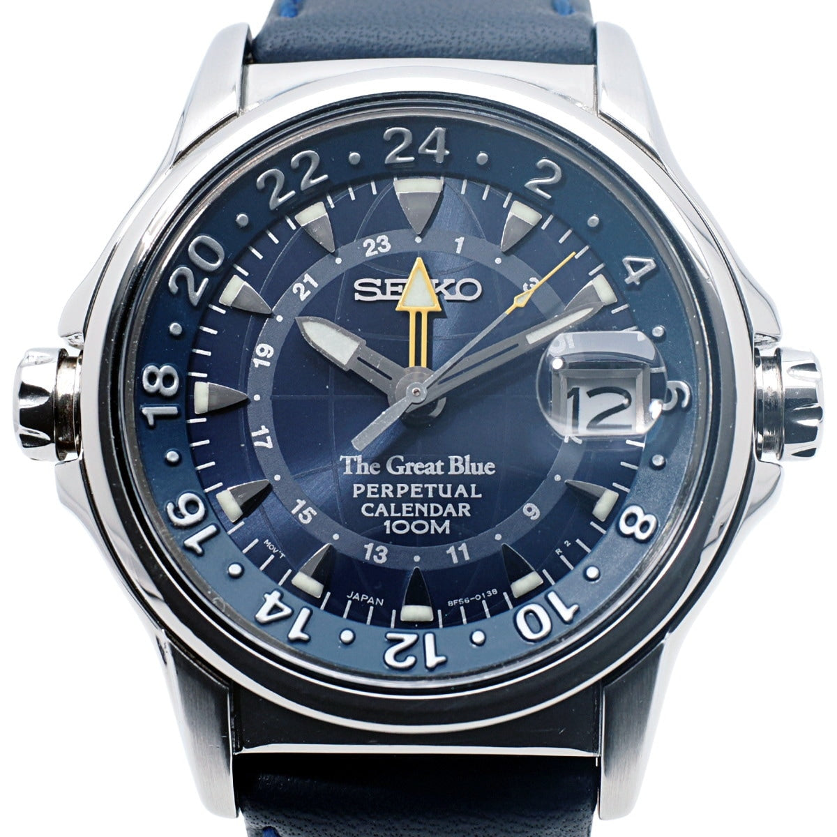 セイコー The Great Blue パーペチュアルカレンダー GMT 8F56-0130 クオーツ 2001年製 USED Seiko