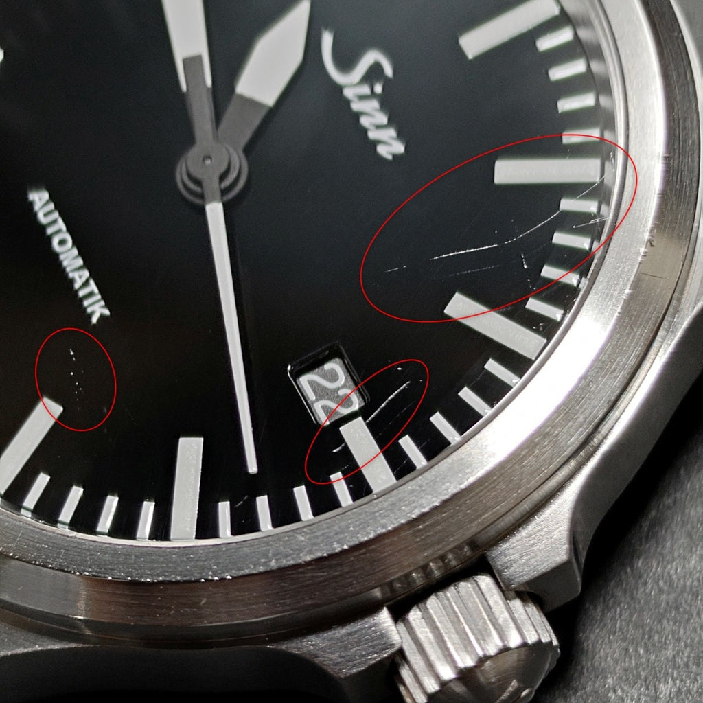 ジン 556 ブラック文字盤 バーインデックス SSブレス 自動巻 2000年代 USED Sinn