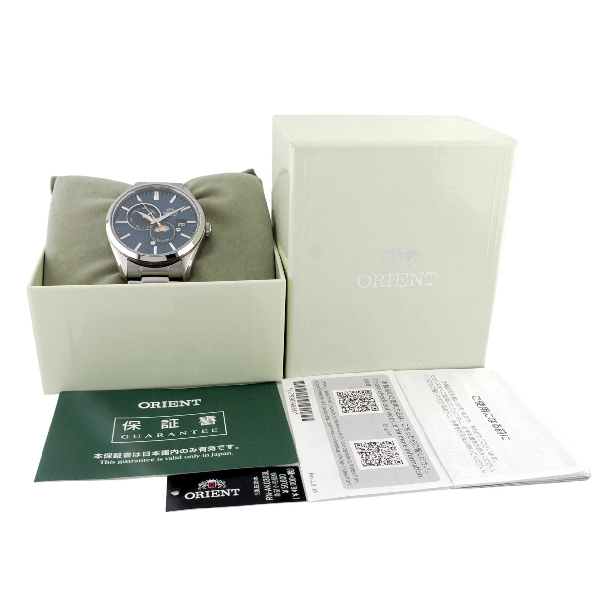 オリエント サン＆ムーン RN-AK0303L F6B2-UAC0 Cal.F6B24 自動巻 2024年購入 USED ORIENT