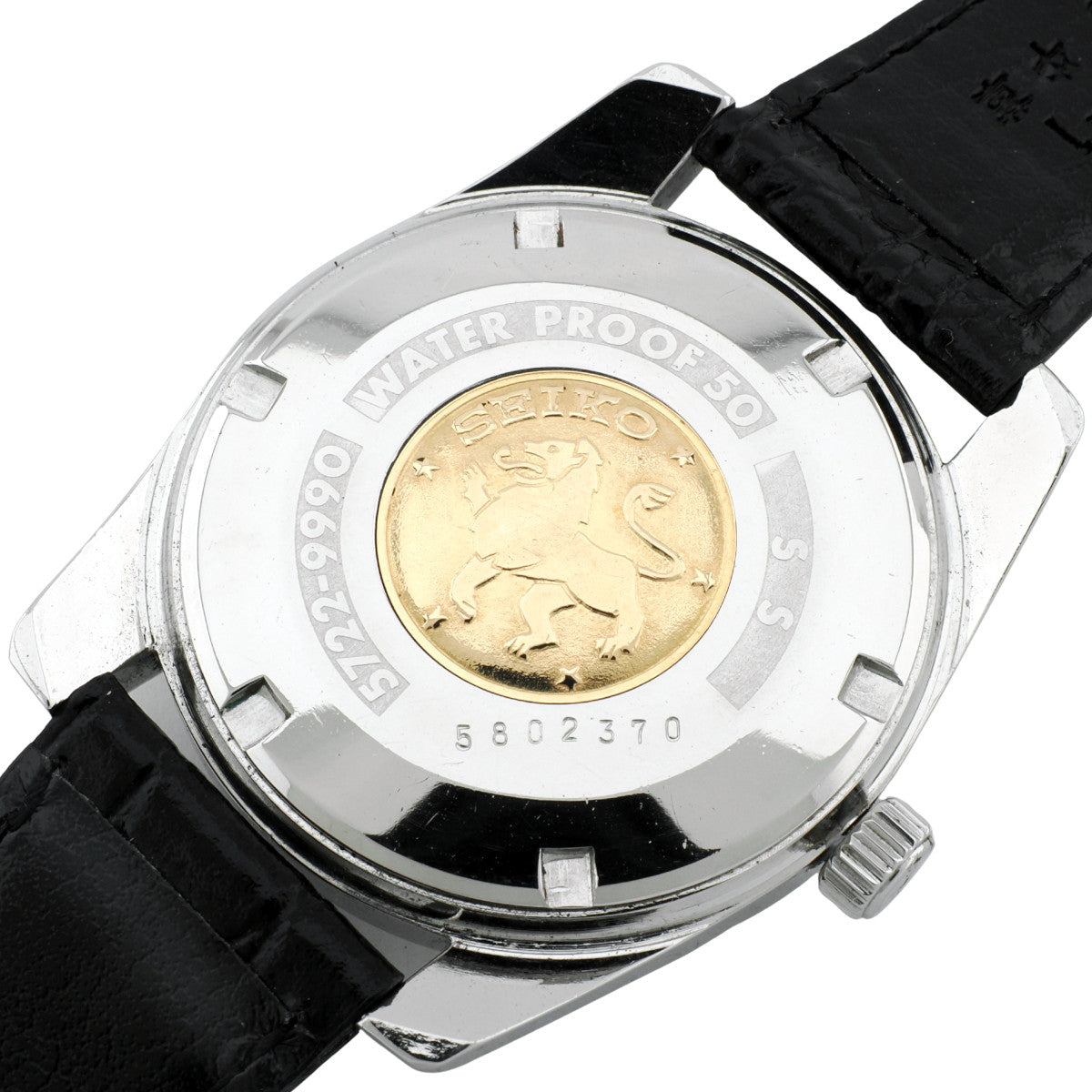 グランドセイコー セカンドモデル 5722-9990 ライオンメダリオン W SEIKOリューズ 手巻 OH済 昭和40年/1965年製