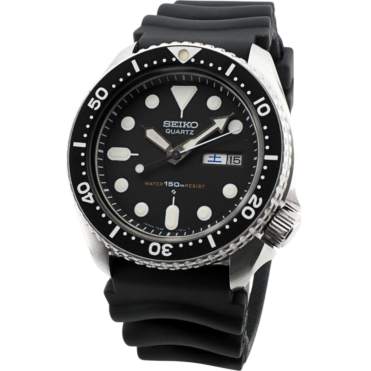 セイコー ダイバー 150m 7548-7000 黒文字盤 クオーツ 1982年製 Seiko
