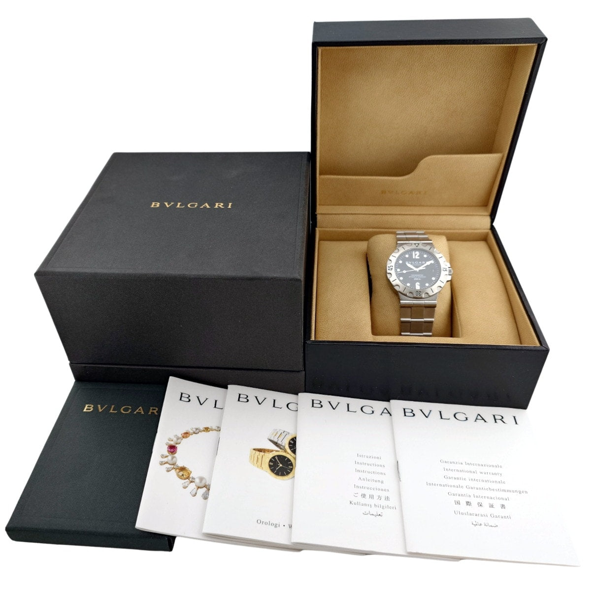 Bvlgari Diagono Scuba SD38S Cal.220-TEEE Automatic Watch, Overhauled, Purchased 2004, USED