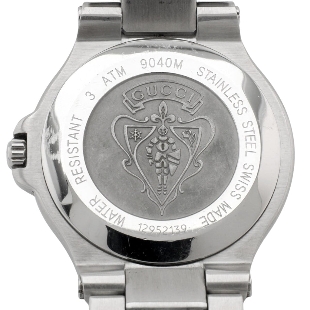 GUCCI グッチ 9040M 35mm メンズ 黒文字盤 クオーツ 2000年代 USED