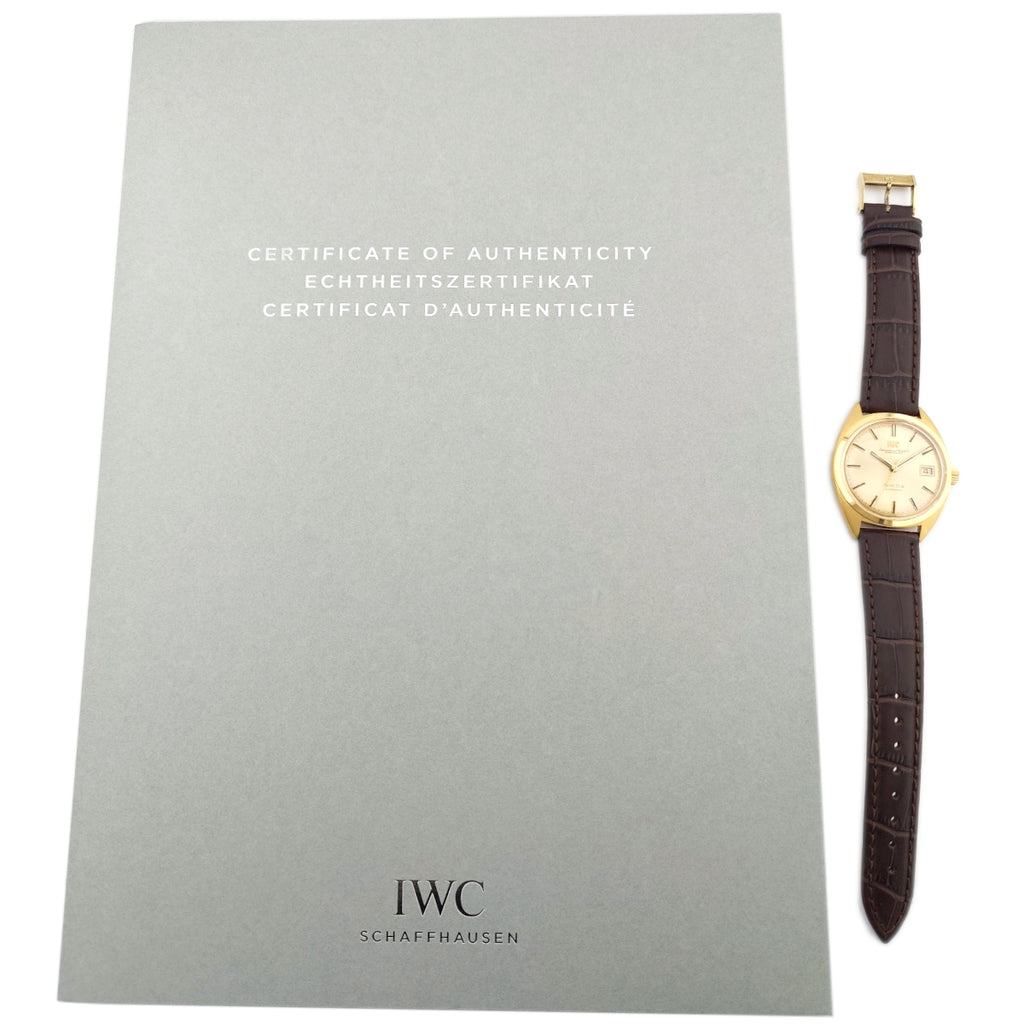 【スイス本国IWC真正品証明書付】IWC ヨットクラブ 14KYG/SS Ref.1911(R911A) Cal.8541B 1969年製 OH済