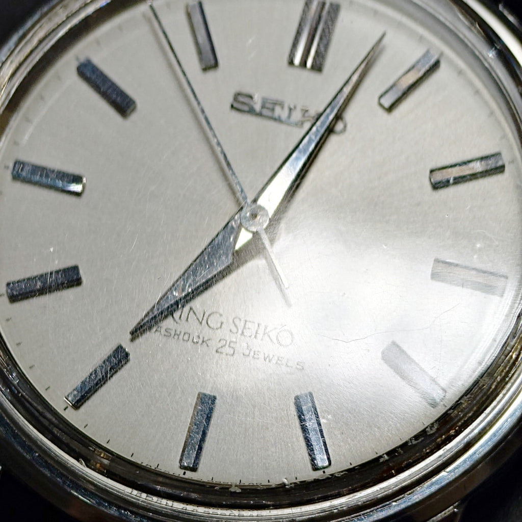 King Seiko Second Model Early Type 44-9990 Shield Medallion Original Crown Manual Winding Overhauled 1965 (Showa 40)