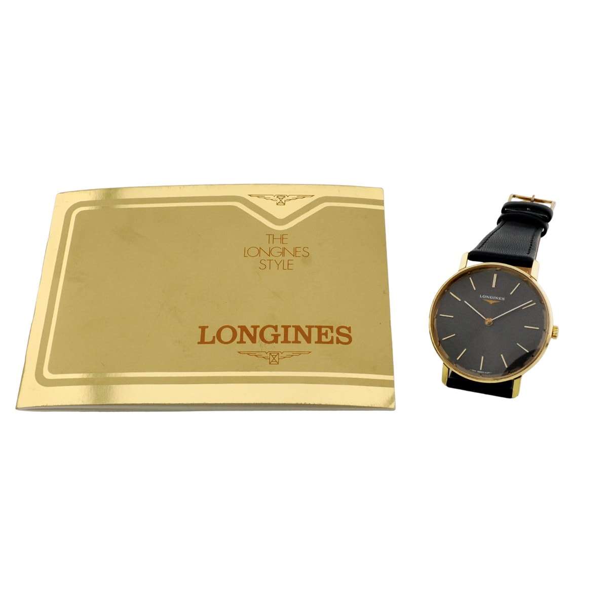 Longines Ref.4127 with warranty, thin gold-plated case, original buckle, Cal.L847.4 manual-wind, overhauled, 1978 production.