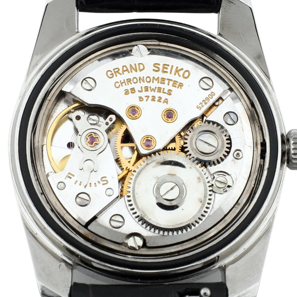 Grand Seiko Second Model 5722-9990 Lion Medallion, W-logo SEIKO crown, manual wind, serviced, manufactured in 1965 (Showa 40)