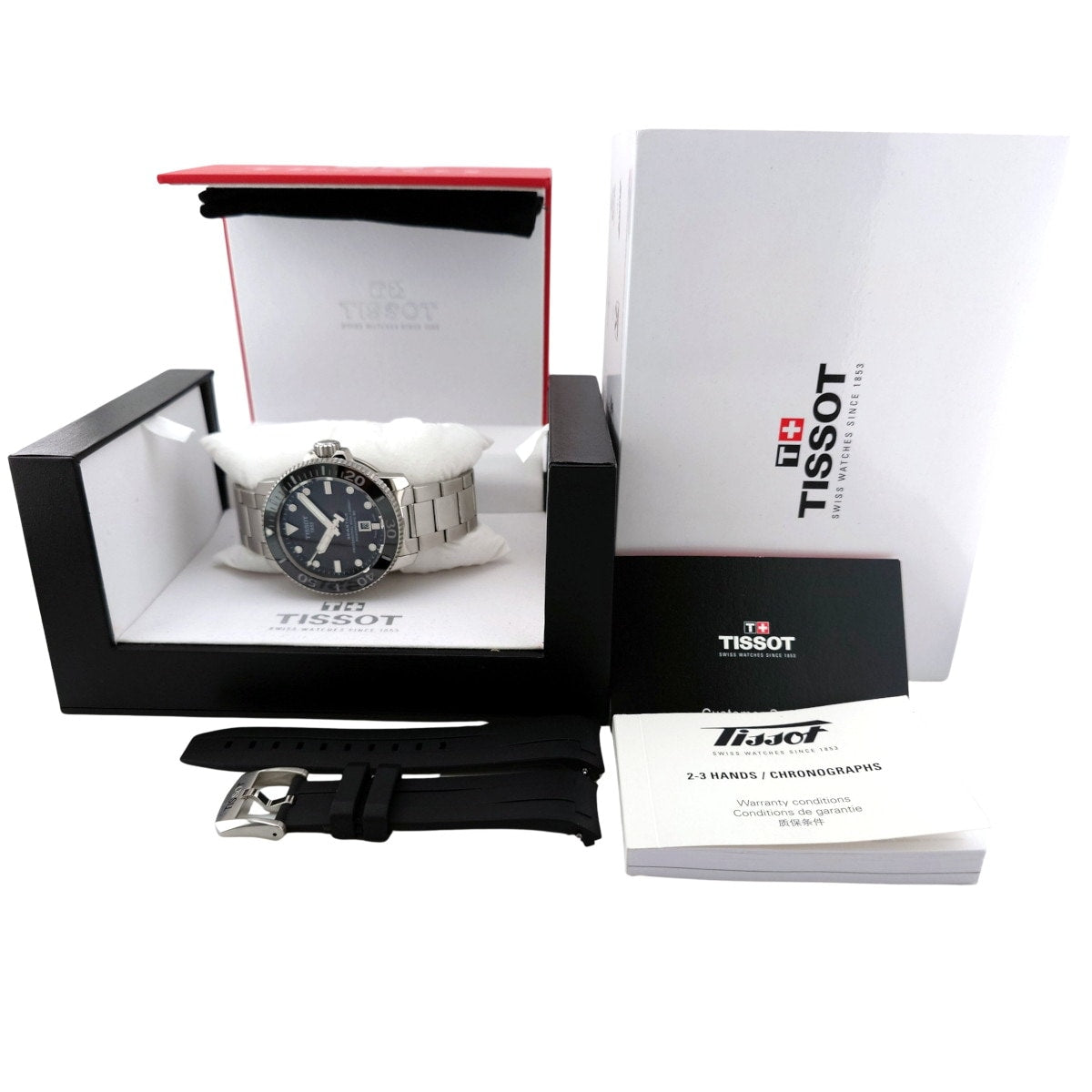 TISSOT ティソ シースター 2000 プロフェッショナル T120607A (T120.607.17.441.00) 自動巻 OH済 純正ブレスレット＆ラバーベルト付属 USED