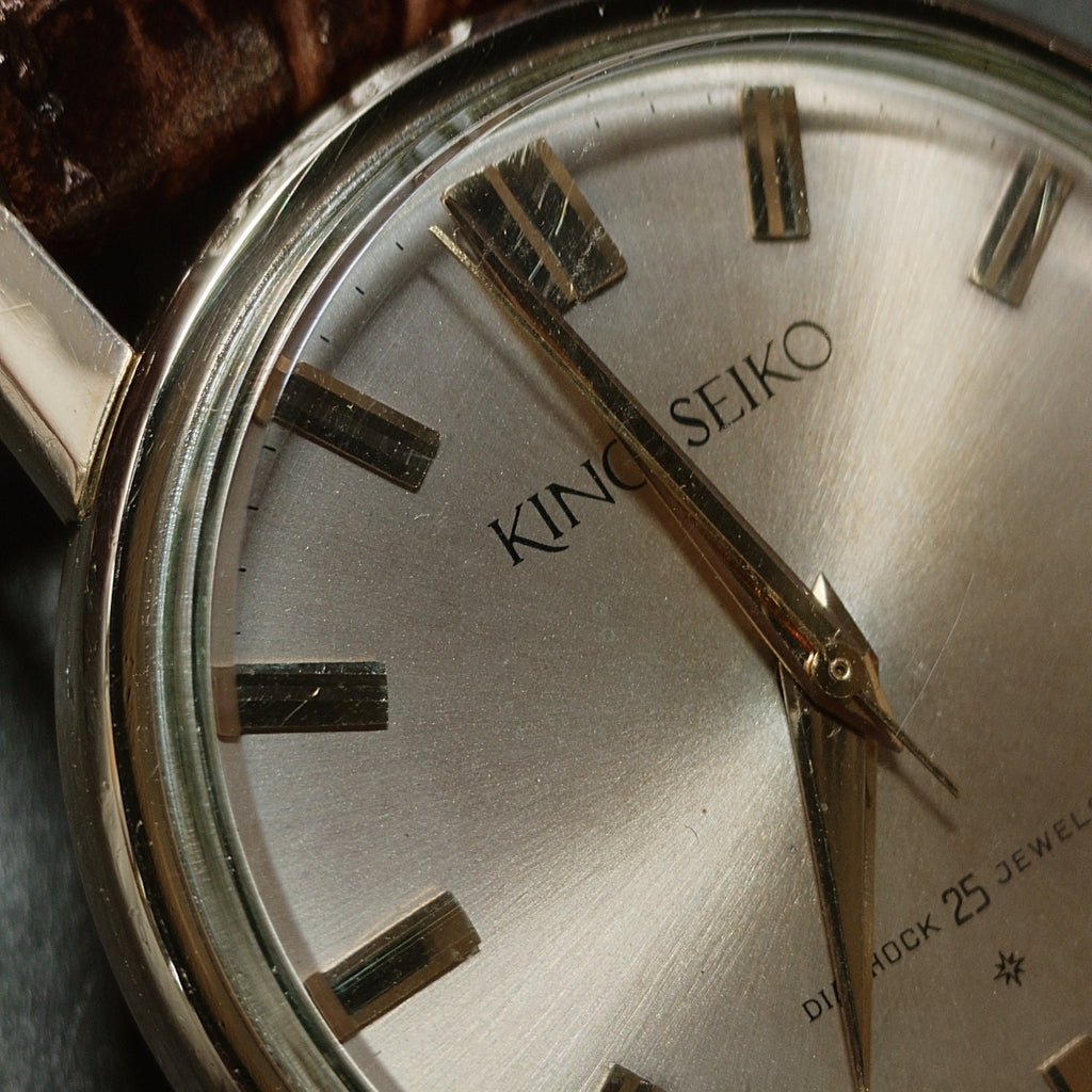 King Seiko 1st J14102 SD Dial Gold Filled 14K Manual Winding O.H. 1963 (Showa 38)