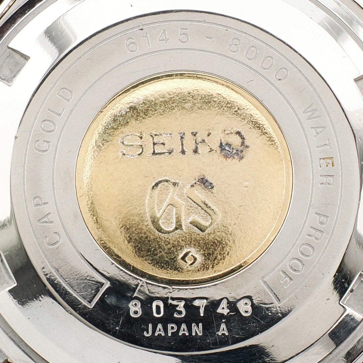 Grand Seiko 6145-8000 Cap Gold 10 Beat Automatic Overhauled Manufactured in 1968 (Showa 43)