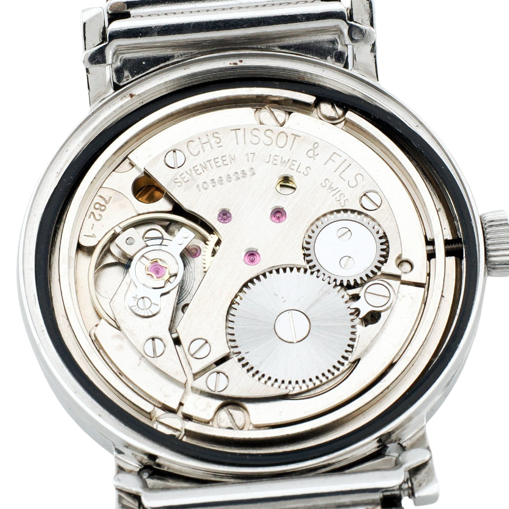 TISSOT シースター ヴィソデイト 42520 41520 純正メッシュブレス Cal.782-1 手巻 OH済 1969年製 ティソ
