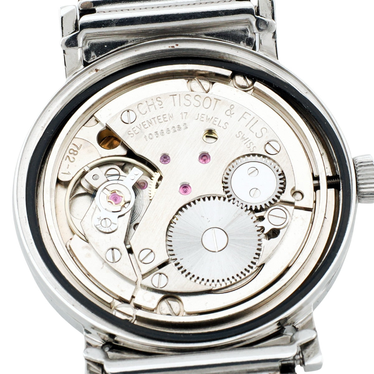 TISSOT シースター ヴィソデイト 42520 41520 純正メッシュブレス Cal.782-1 手巻 OH済 1969年製 ティソ