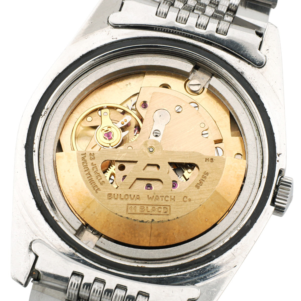 BULOVA Ref.394-3 Original Bracelet 23 Jewels Cal.11BLACD Automatic Serviced M9 1969 BULOVA