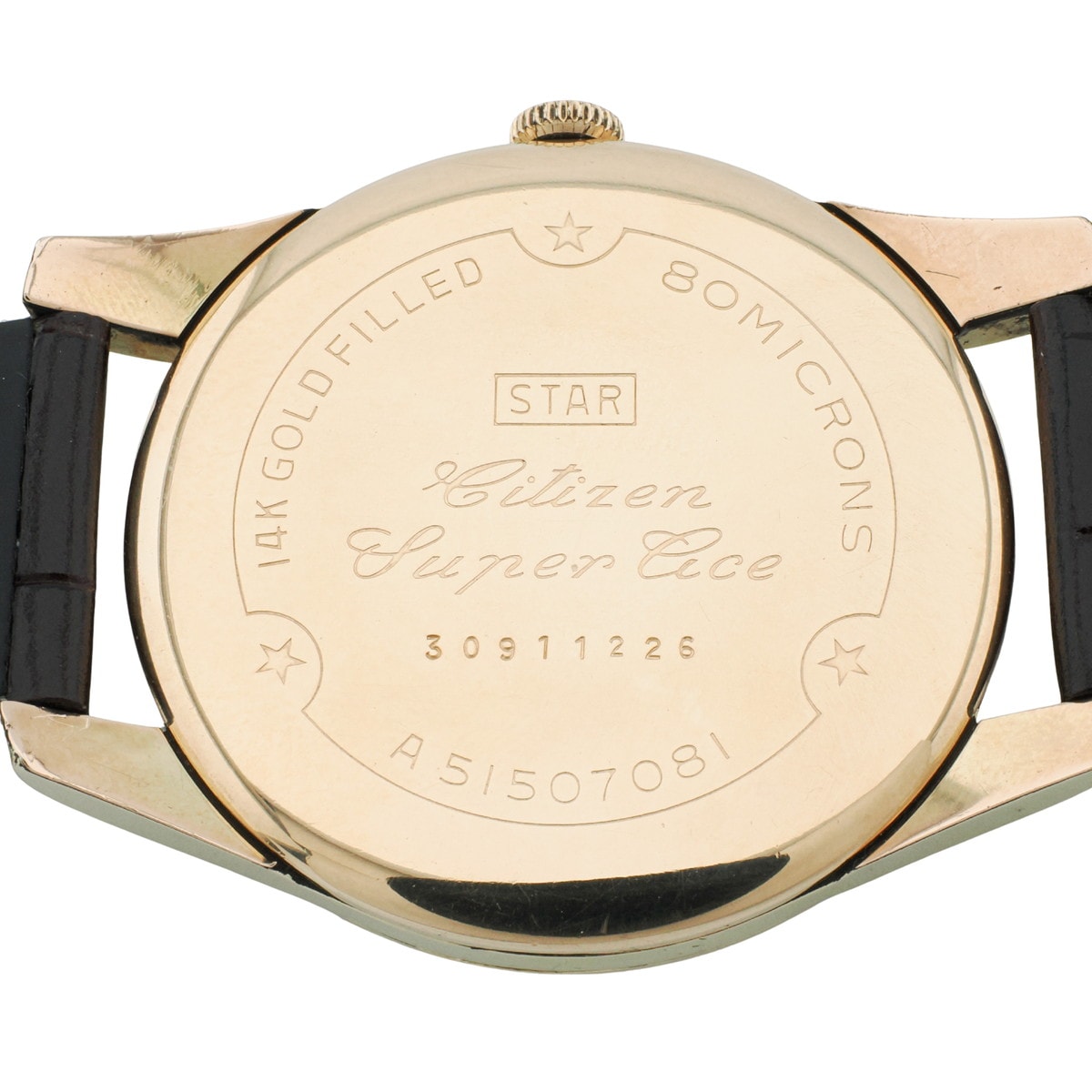 Citizen Super Ace A51507081, 14K Gold-Plated, 38mm Oversized Case, 23 Jewels, Manual Wind, Overhauled, Made in 1963 (Showa 38)