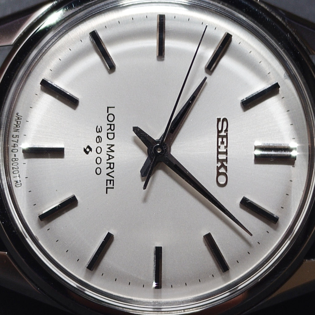 Seiko Lord Marvel 36000 5740-8000 Manual-wind, Overhauled, Manufactured in 1973 (Showa 48)