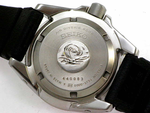 セイコー スキューバ200m チタン オレンジ 自動巻 43mm SBDA005 USED　