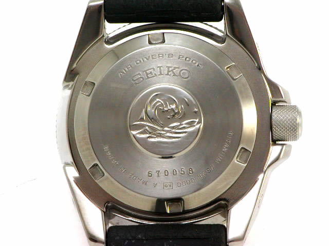 セイコー チタン スキューバ200m オレンジ 自動巻 43mm SBDA005 USED