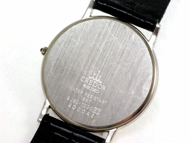 セイコー クレドール GBAR007 18KWG クオーツ USED　