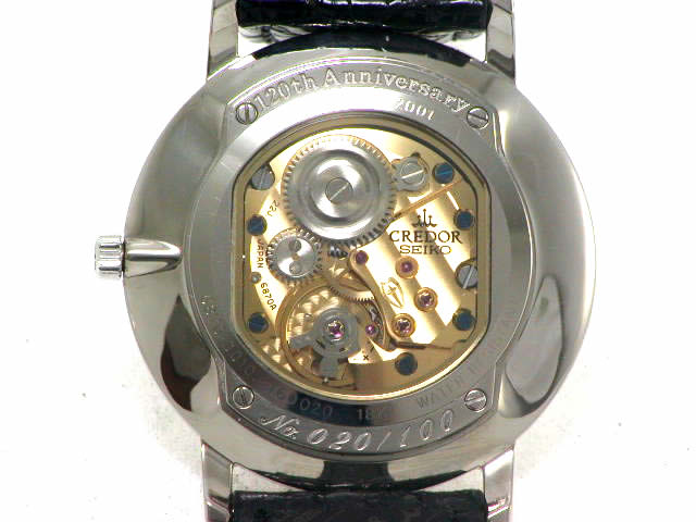 セイコー クレドール GBAQ987 18KWG 120周年記念 U.T.D 100本限定 USED　