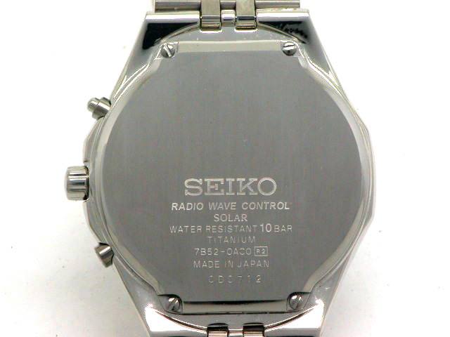 セイコー SADZ075 ドルチェ 7B52 ソーラー電波 チタン USED