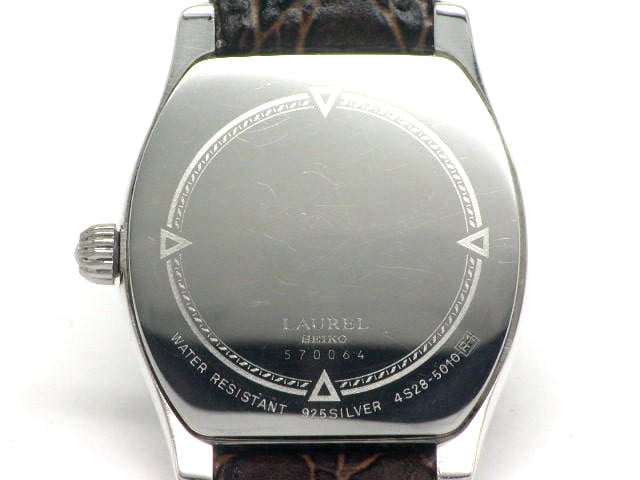 セイコー ローレル 925純銀時計 4S28-5010 手巻 OH済 USED