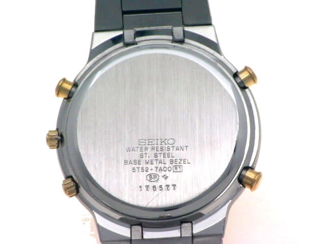 セイコー ワールドタイム GMT アラーム 5T52-7A00 クオーツ USED