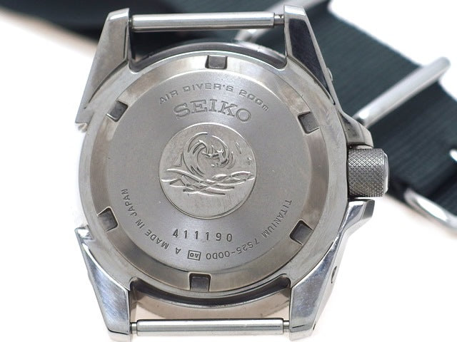 セイコー ダイバー200m SBDA001 ブラックサムライ チタン 自動巻 OH済 USED